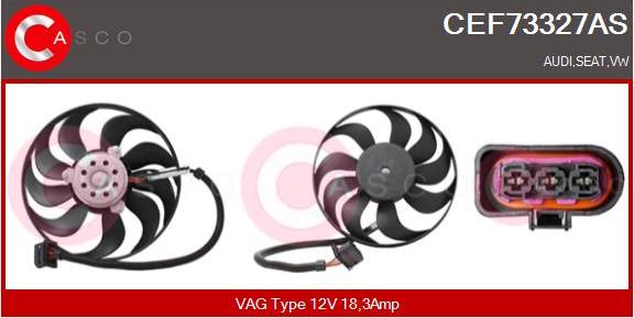 Casco CEF73327AS - Вентилятор, охолодження двигуна autozip.com.ua