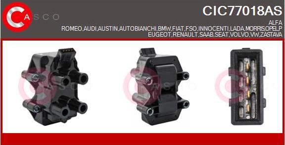 Casco CIC77018AS - Котушка запалювання autozip.com.ua