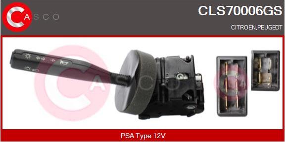 Casco CLS70006GS - Вимикач на рульовій колонці autozip.com.ua