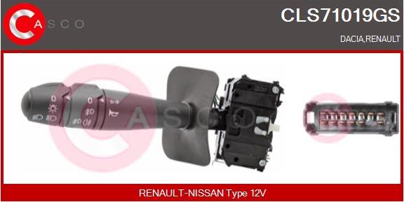 Casco CLS71019GS - Вимикач на рульовій колонці autozip.com.ua