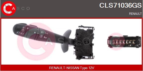 Casco CLS71036GS - Вимикач на рульовій колонці autozip.com.ua