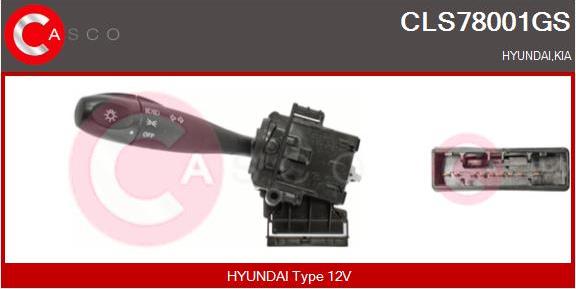 Casco CLS78001GS - Вимикач на рульовій колонці autozip.com.ua