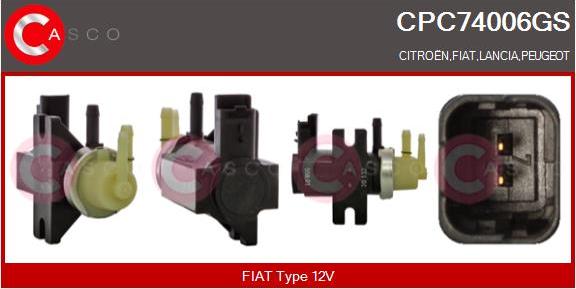 Casco CPC74006GS - Перетворювач тиску, управління ОГ autozip.com.ua