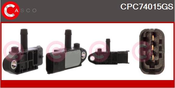 Casco CPC74015GS - Датчик, тиск вихлопних газів autozip.com.ua