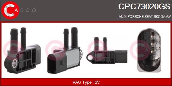 Casco CPC73020GS - Перетворювач тиску, управління ОГ autozip.com.ua