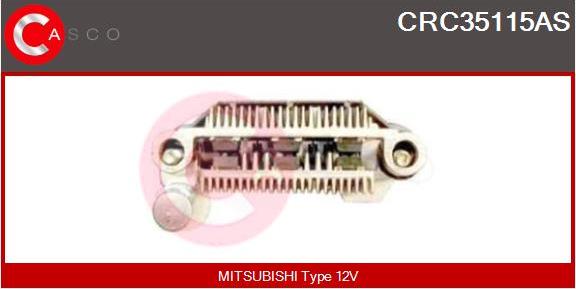 Casco CRC35115AS - Випрямляч, генератор autozip.com.ua