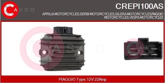 Casco CREPI100AS - Регулятор напруги генератора autozip.com.ua