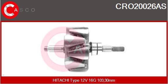 Casco CRO20026AS - Ротор, генератор autozip.com.ua