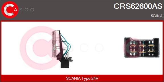 Casco CRS62600AS - Опір, реле, вентилятор салону autozip.com.ua