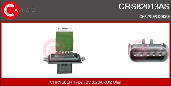 Casco CRS82013AS - Опір, реле, вентилятор салону autozip.com.ua