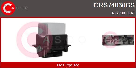 Casco CRS74030GS - Опір, реле, вентилятор салону autozip.com.ua