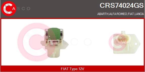 Casco CRS74024GS - Додатковий резистор, електромотор - вентилятор радіатора autozip.com.ua