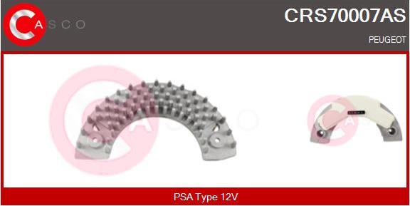 Casco CRS70007AS - Опір, реле, вентилятор салону autozip.com.ua