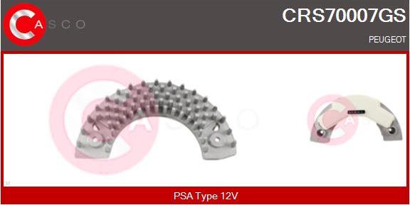 Casco CRS70007GS - Опір, реле, вентилятор салону autozip.com.ua