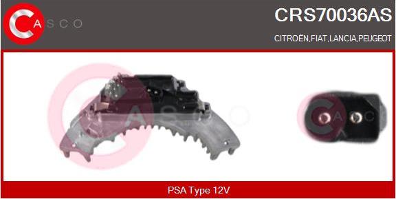 Casco CRS70036AS - Опір, реле, вентилятор салону autozip.com.ua