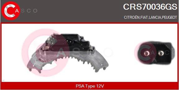 Casco CRS70036GS - Опір, реле, вентилятор салону autozip.com.ua