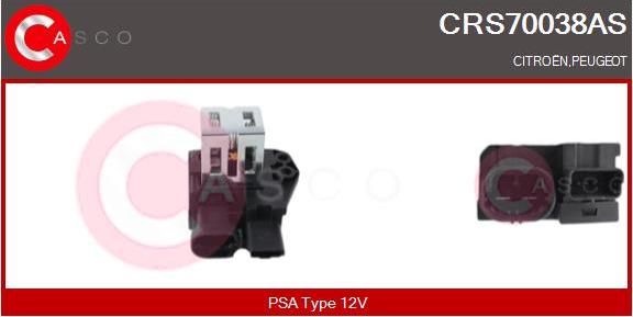Casco CRS70038AS - Додатковий резистор, електромотор - вентилятор радіатора autozip.com.ua