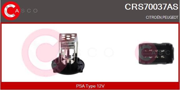 Casco CRS70037AS - Опір, реле, вентилятор салону autozip.com.ua