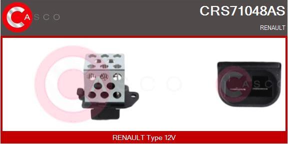 Casco CRS71048AS - Додатковий резистор, електромотор - вентилятор радіатора autozip.com.ua