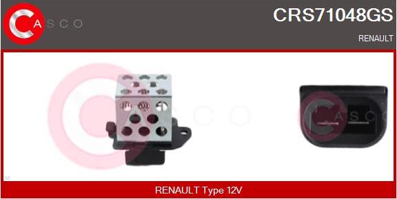 Casco CRS71048GS - Додатковий резистор, електромотор - вентилятор радіатора autozip.com.ua