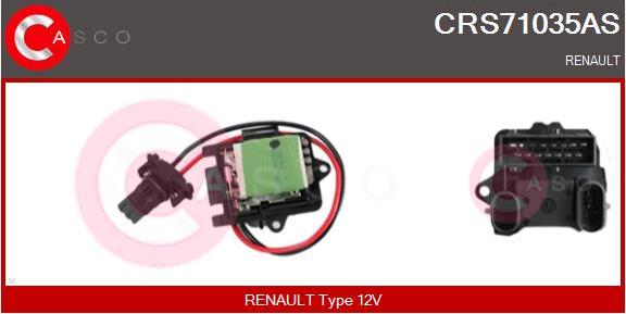 Casco CRS71035AS - Опір, реле, вентилятор салону autozip.com.ua