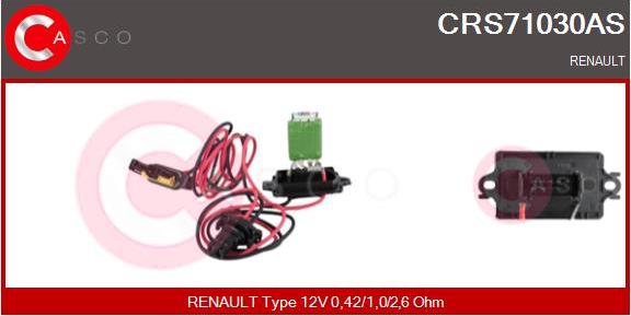 Casco CRS71030AS - Опір, реле, вентилятор салону autozip.com.ua