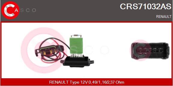 Casco CRS71032AS - Опір, реле, вентилятор салону autozip.com.ua