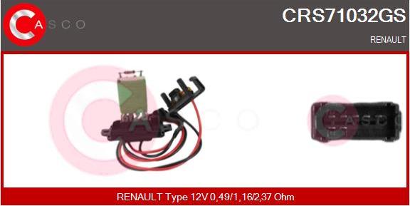 Casco CRS71032GS - Опір, реле, вентилятор салону autozip.com.ua