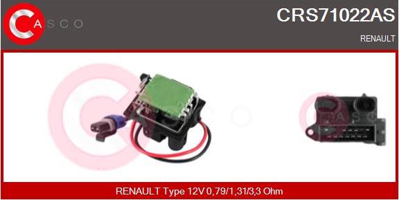 Casco CRS71022AS - Опір, реле, вентилятор салону autozip.com.ua