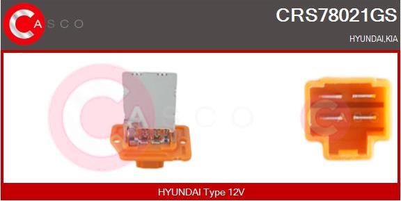Casco CRS78021GS - Опір, реле, вентилятор салону autozip.com.ua