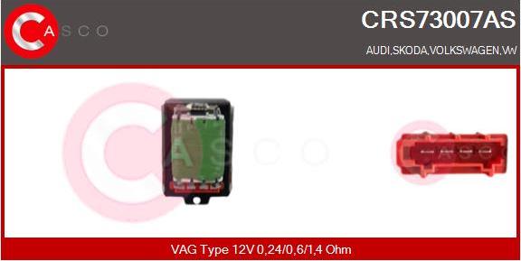Casco CRS73007AS - Опір, реле, вентилятор салону autozip.com.ua