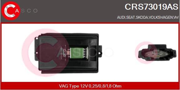 Casco CRS73019AS - Опір, реле, вентилятор салону autozip.com.ua
