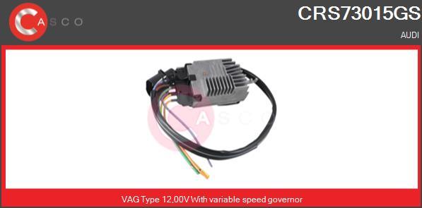 Casco CRS73015GS - Додатковий резистор, електромотор - вентилятор радіатора autozip.com.ua