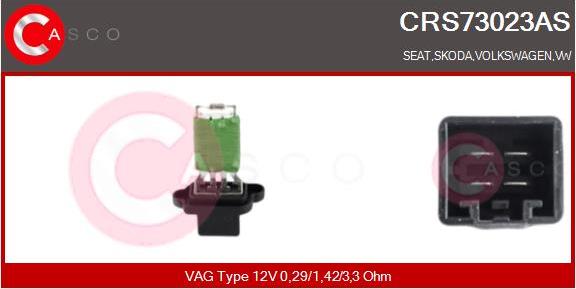 Casco CRS73023AS - Опір, реле, вентилятор салону autozip.com.ua