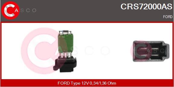 Casco CRS72000AS - Опір, реле, вентилятор салону autozip.com.ua