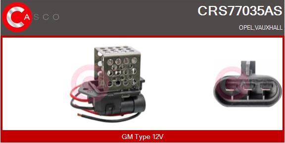Casco CRS77035AS - Додатковий резистор, електромотор - вентилятор радіатора autozip.com.ua