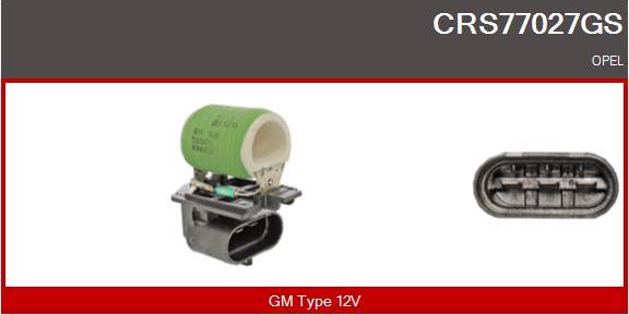 Casco CRS77027GS - Додатковий резистор, електромотор - вентилятор радіатора autozip.com.ua