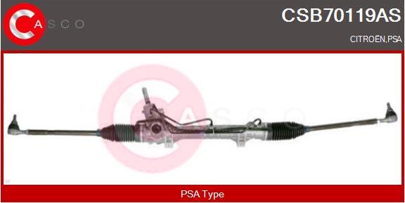 Casco CSB70119AS - Рульовий механізм, рейка autozip.com.ua
