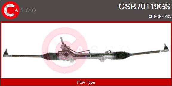 Casco CSB70119GS - Рульовий механізм, рейка autozip.com.ua