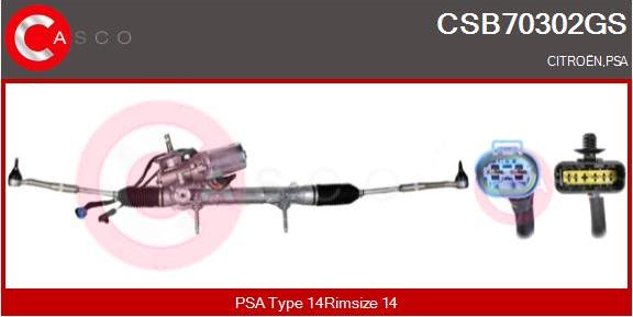 Casco CSB70302GS - Рульовий механізм, рейка autozip.com.ua