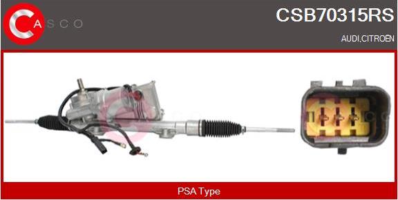 Casco CSB70315RS - Рульовий механізм, рейка autozip.com.ua