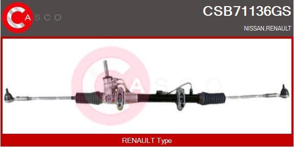 Casco CSB71136GS - Рульовий механізм, рейка autozip.com.ua