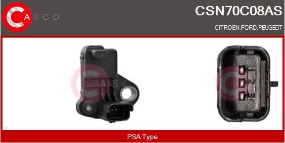 Casco CSN70C08AS - Датчик імпульсів, колінчастий вал autozip.com.ua