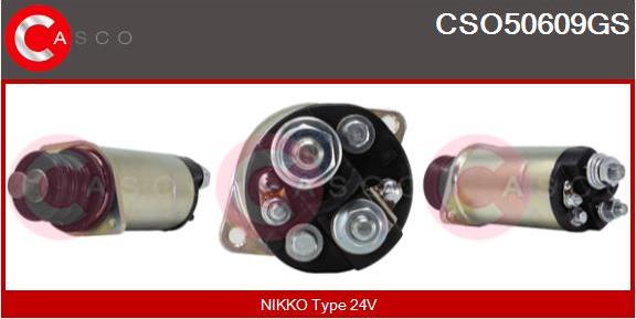 Casco CSO50609GS - Тягове реле, стартер autozip.com.ua