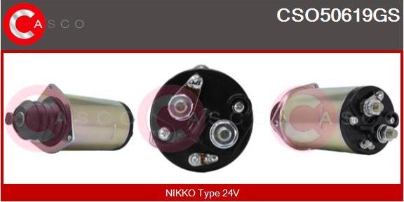 Casco CSO50619GS - Тягове реле, стартер autozip.com.ua