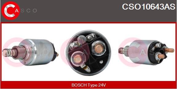 Casco CSO10643AS - Тягове реле, стартер autozip.com.ua