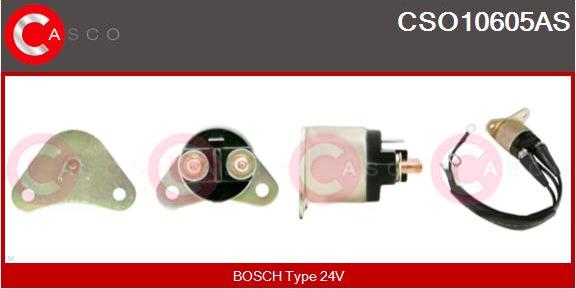 Casco CSO10605AS - Тягове реле, стартер autozip.com.ua