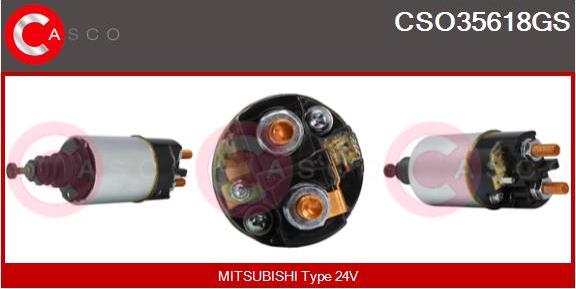 Casco CSO35618GS - Тягове реле, стартер autozip.com.ua