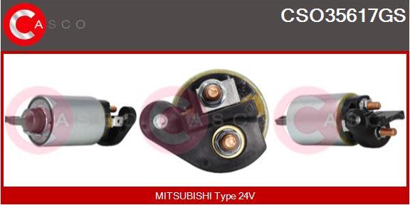Casco CSO35617GS - Тягове реле, стартер autozip.com.ua