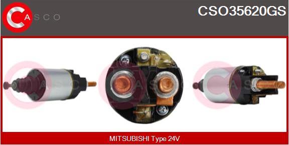 Casco CSO35620GS - Тягове реле, стартер autozip.com.ua